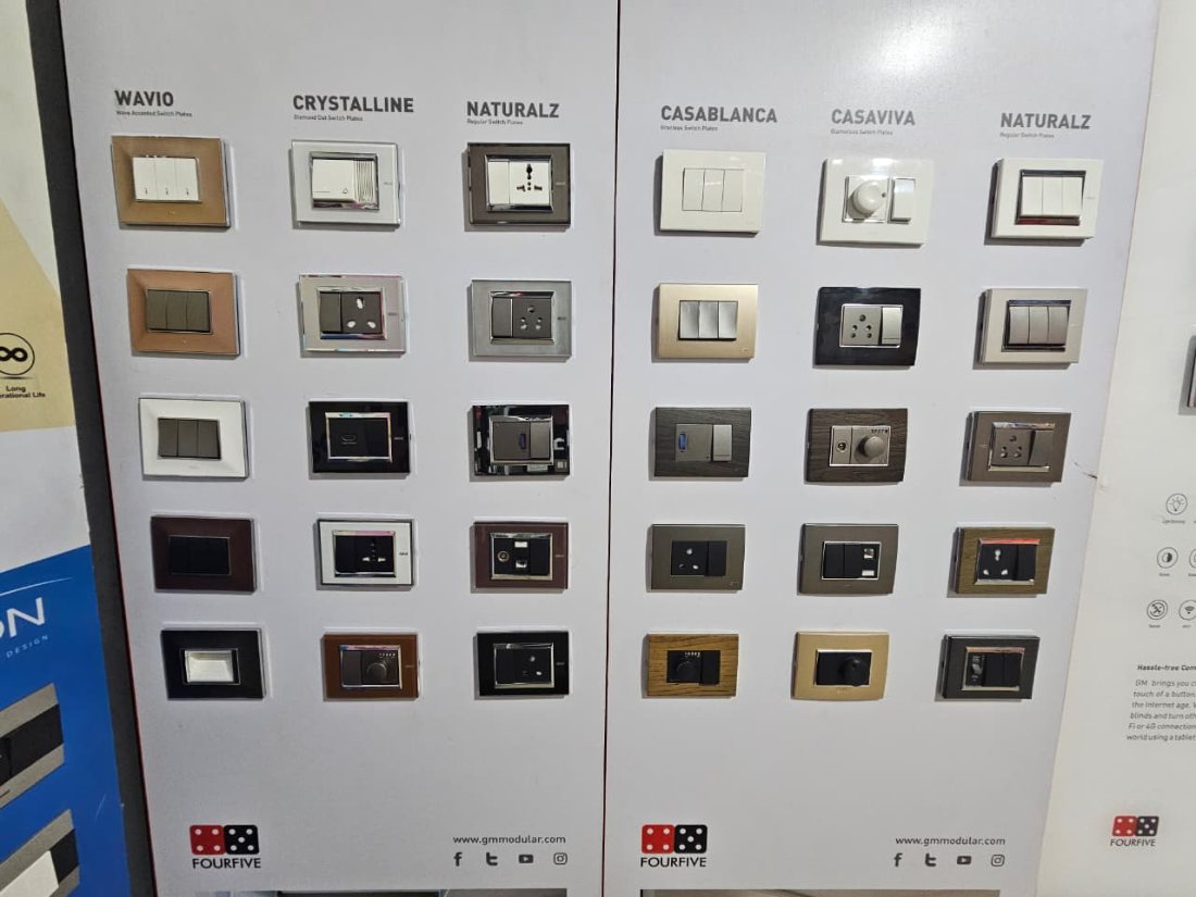 Supply of materials — switches, fans, lights
